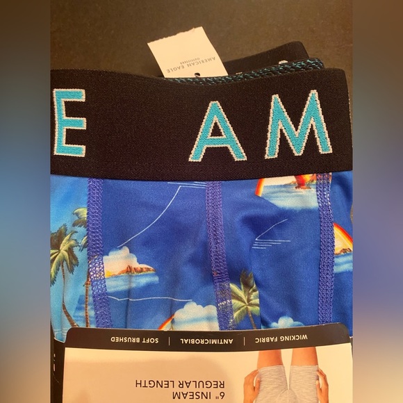 American Eagle Men's 6”Inseam Flex Boxer Briefs Wicking Fabric Size Medium - Picture 3 of 4